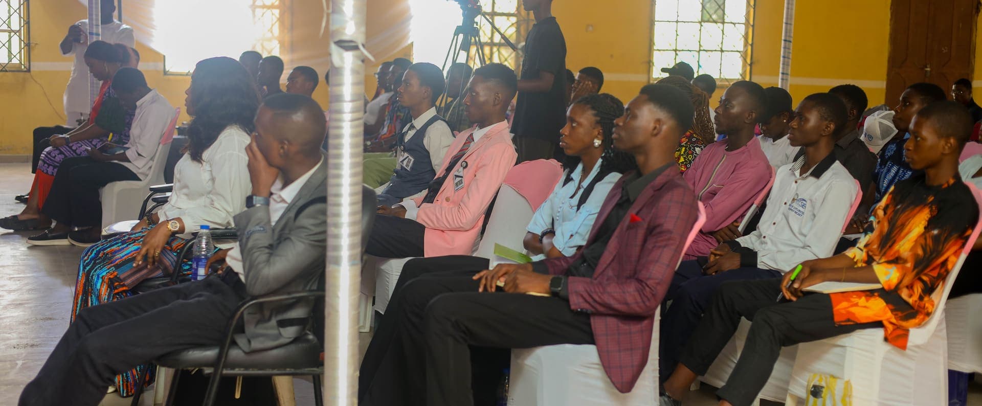 Young people listening during a session at MJI's 3F Conference, 2025